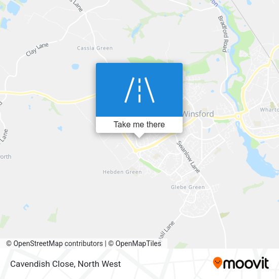Cavendish Close map