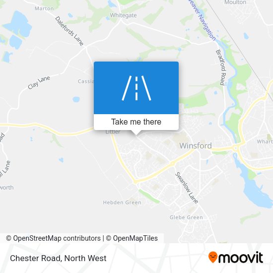 Chester Road map