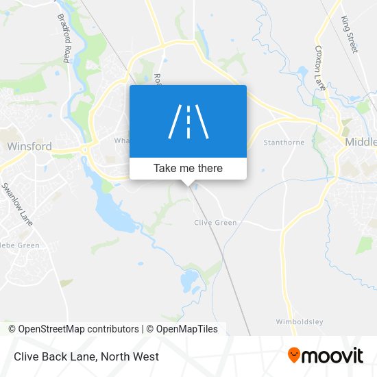 Clive Back Lane map