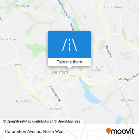Coronation Avenue map