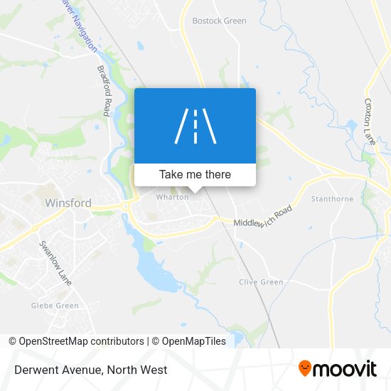 Derwent Avenue map