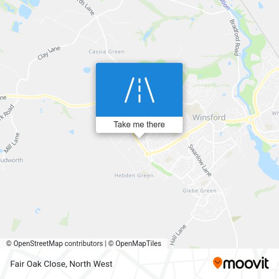 Fair Oak Close map