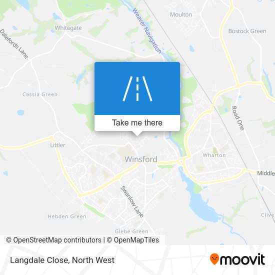 Langdale Close map