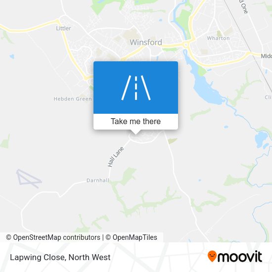 Lapwing Close map