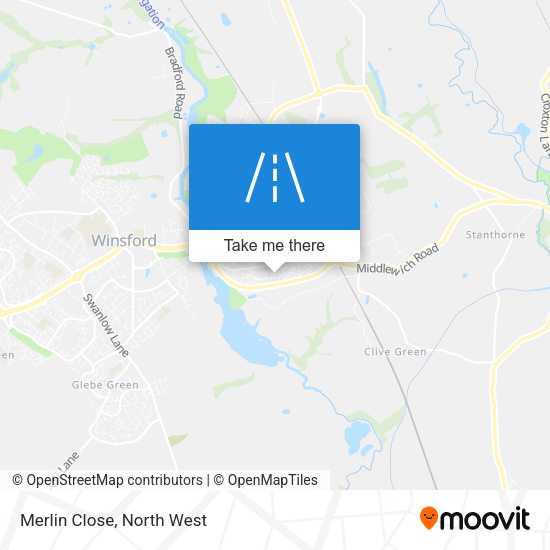 Merlin Close map