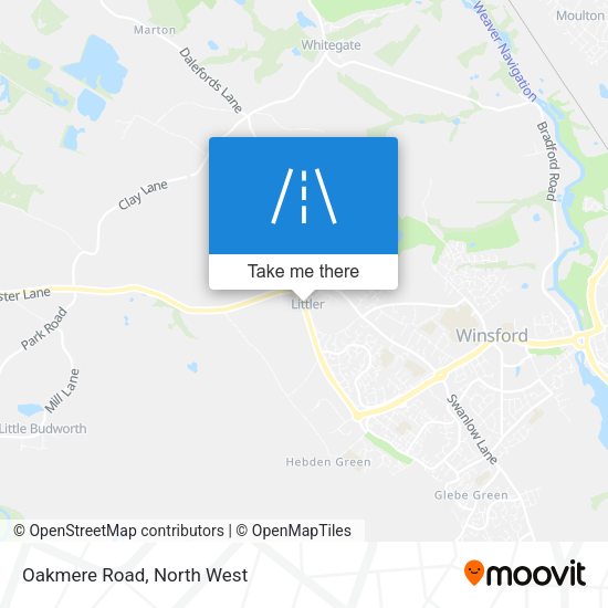 Oakmere Road map