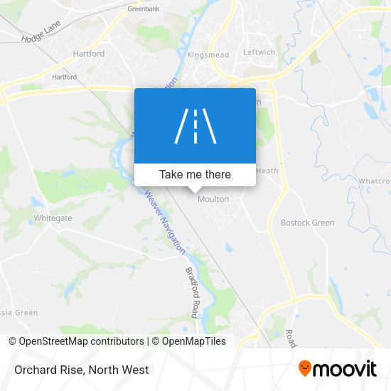 Orchard Rise map