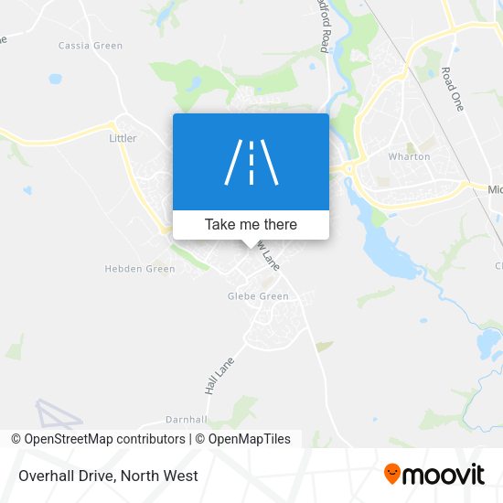 Overhall Drive map