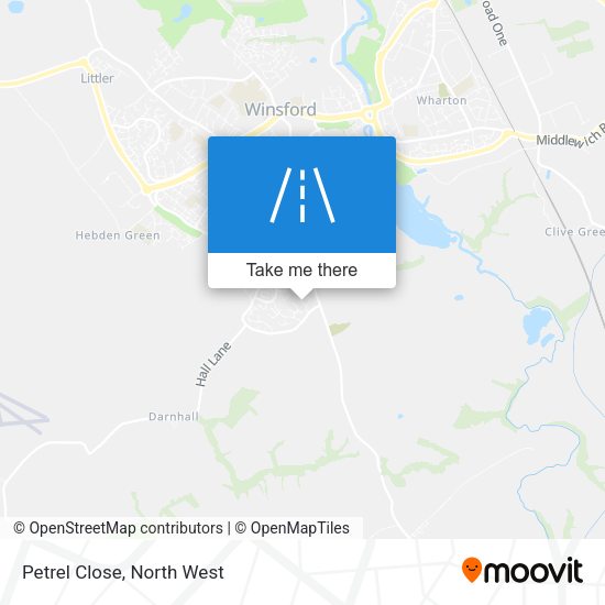 Petrel Close map