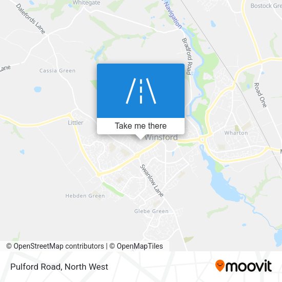 Pulford Road map