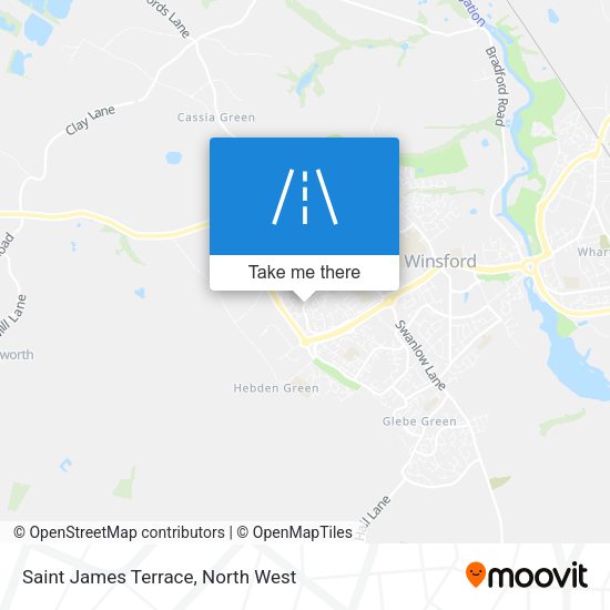 Saint James Terrace map
