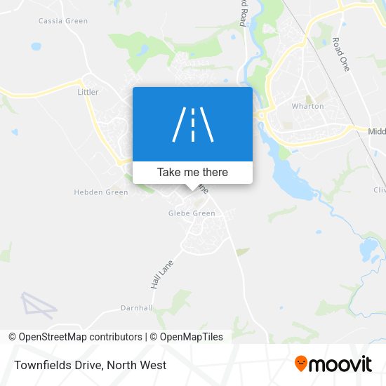 Townfields Drive map