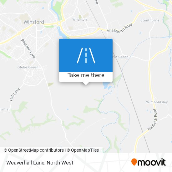 Weaverhall Lane map