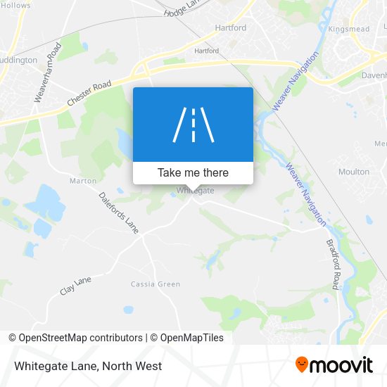 Whitegate Lane map