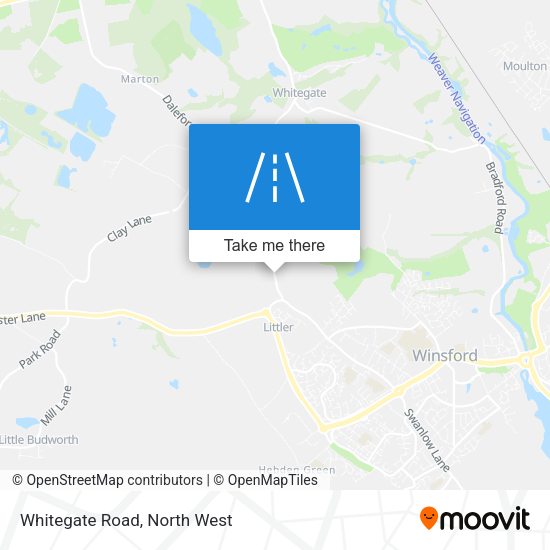 Whitegate Road map