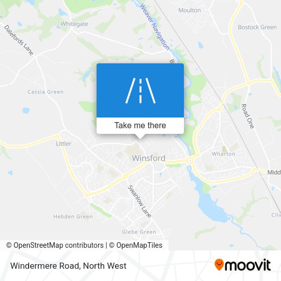 Windermere Road map