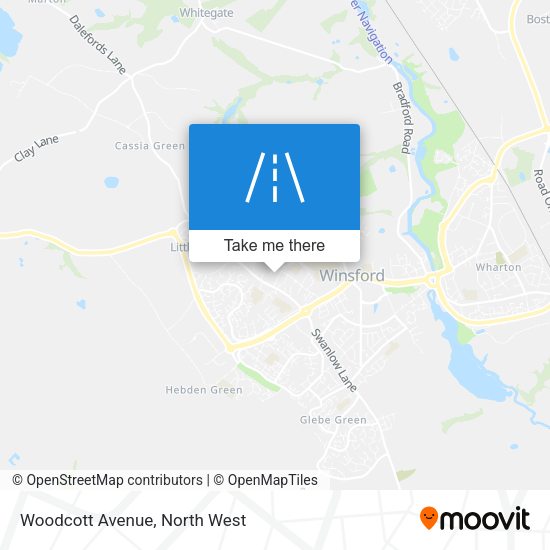 Woodcott Avenue map