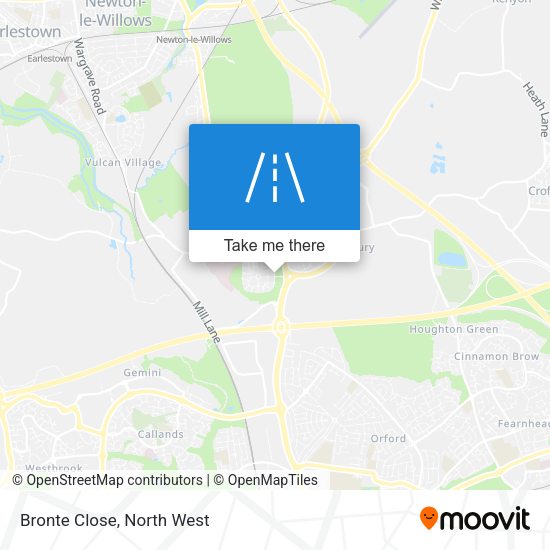 Bronte Close map