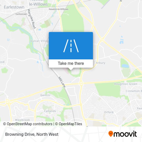 Browning Drive map