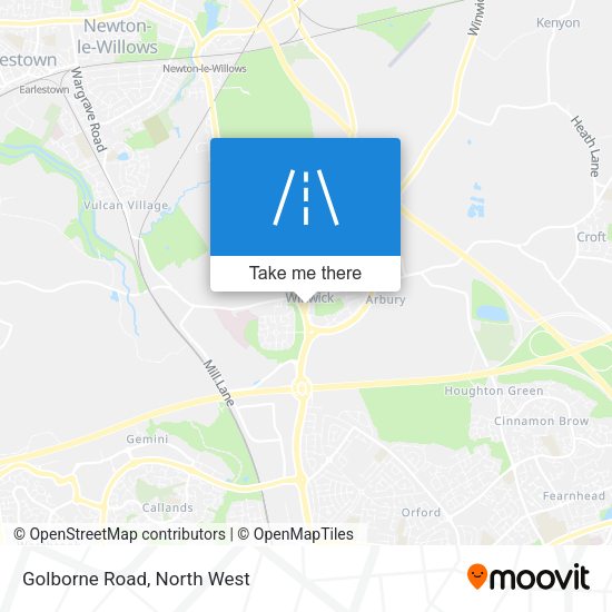 Golborne Road map