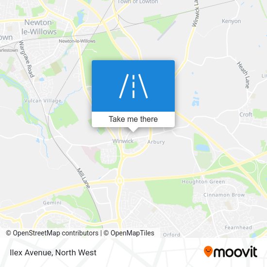 Ilex Avenue map