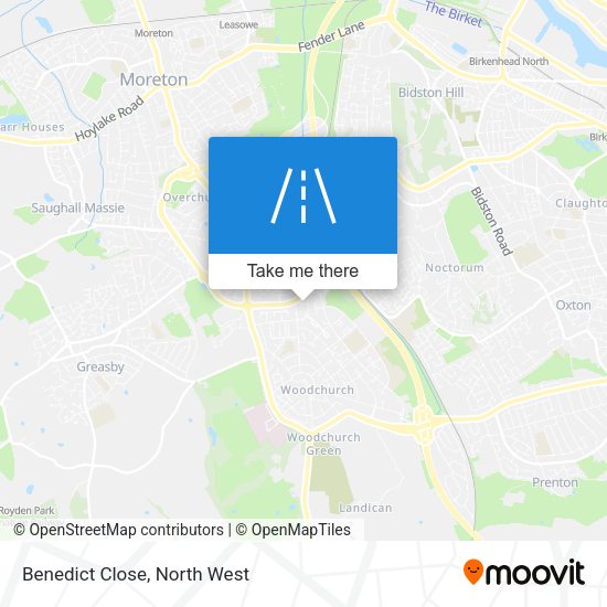 Benedict Close map
