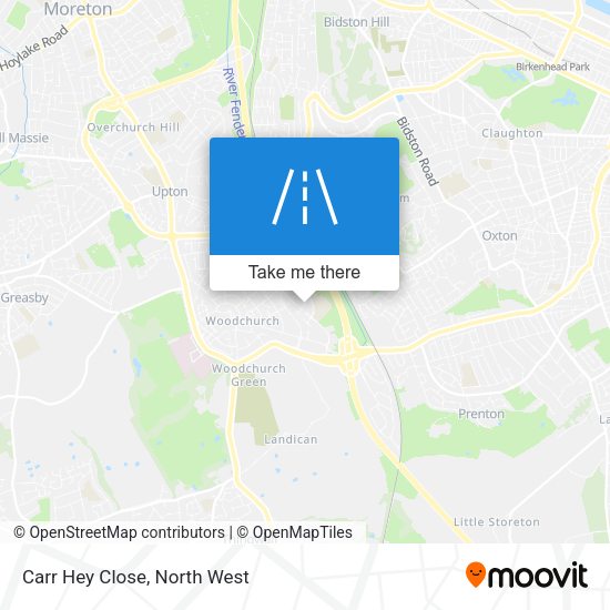 Carr Hey Close map