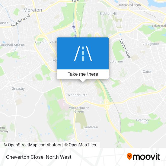Cheverton Close map