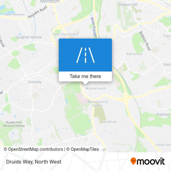 Druids Way map