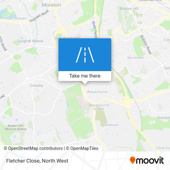 Fletcher Close map