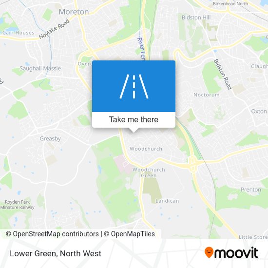 Lower Green map