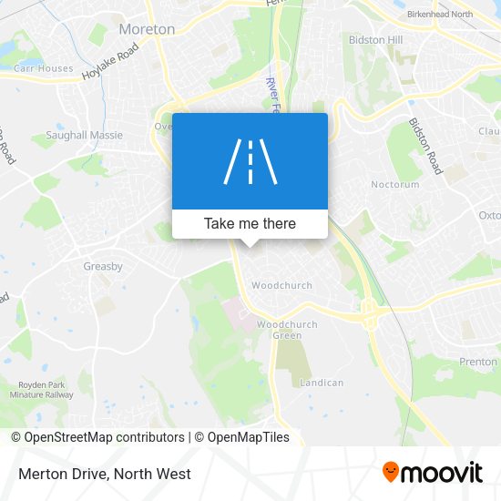 Merton Drive map