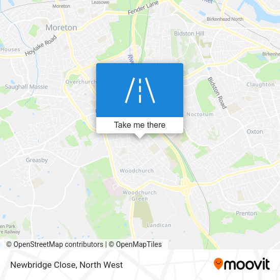 Newbridge Close map