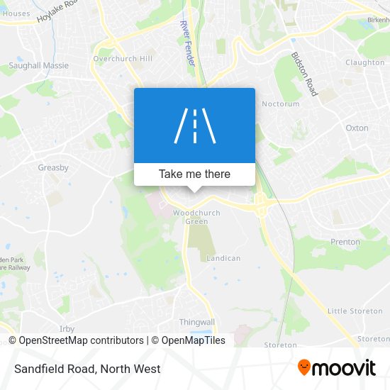 Sandfield Road map