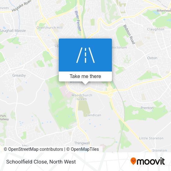 Schoolfield Close map