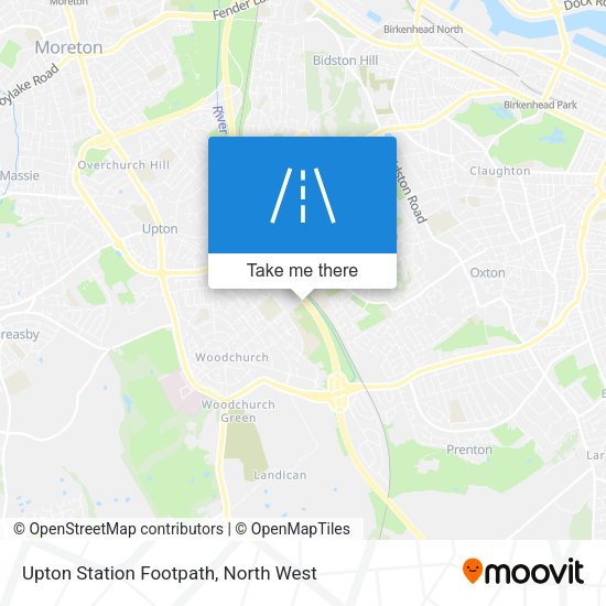 Upton Station Footpath map