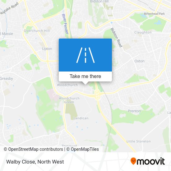Walby Close map
