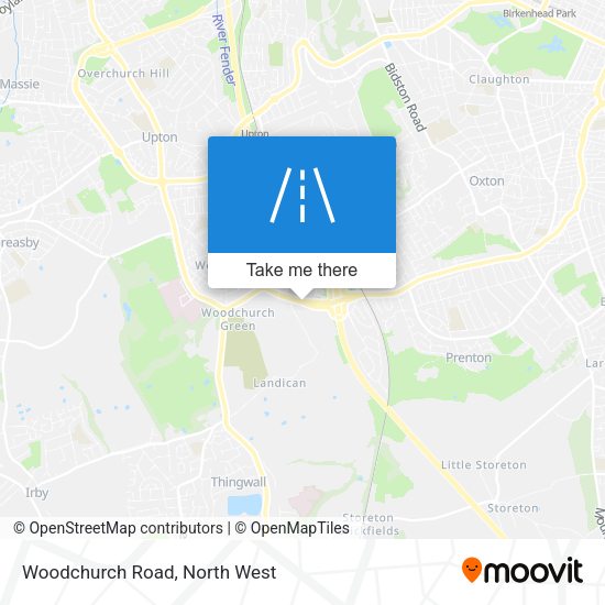 Woodchurch Road map