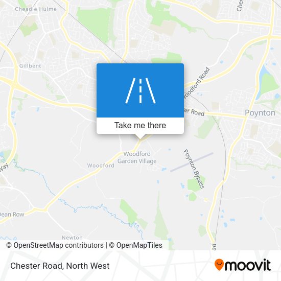 Chester Road map