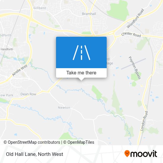 Old Hall Lane map