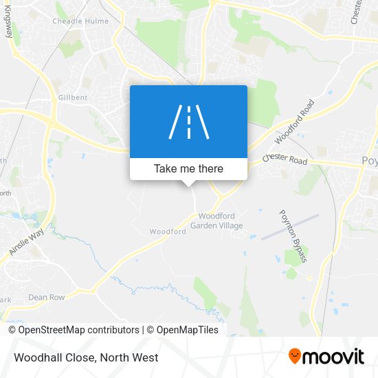Woodhall Close map