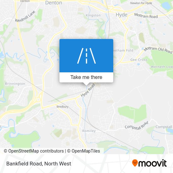 Bankfield Road map