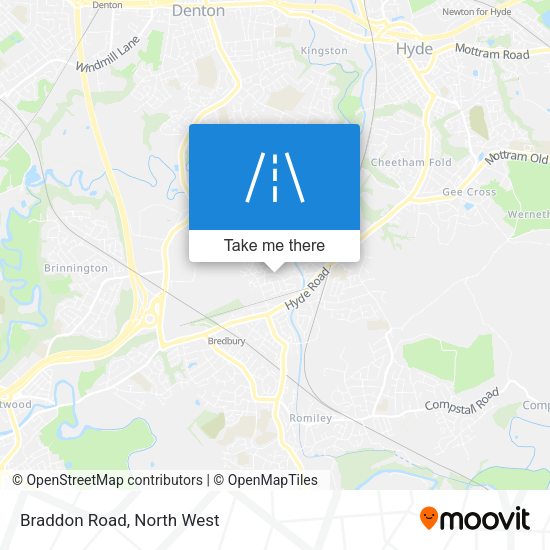 Braddon Road map