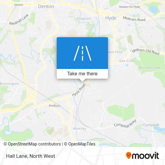 Hall Lane map