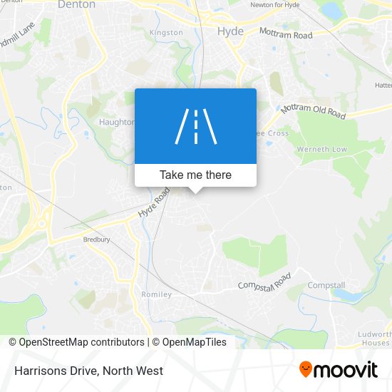 Harrisons Drive map