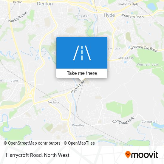 Harrycroft Road map