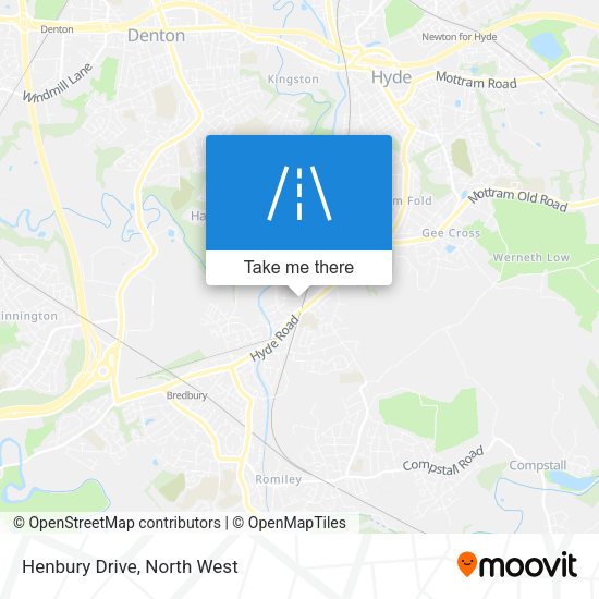 Henbury Drive map