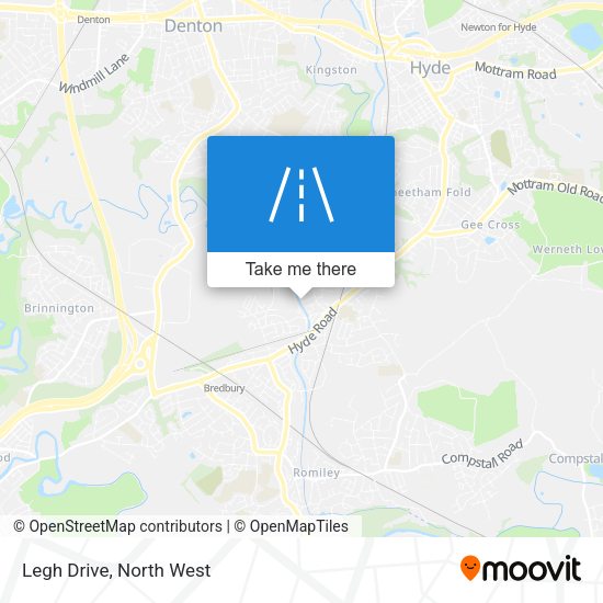 Legh Drive map