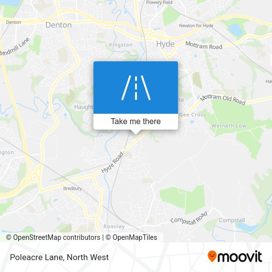 Poleacre Lane map