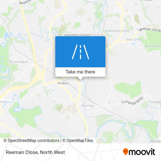 Reeman Close map